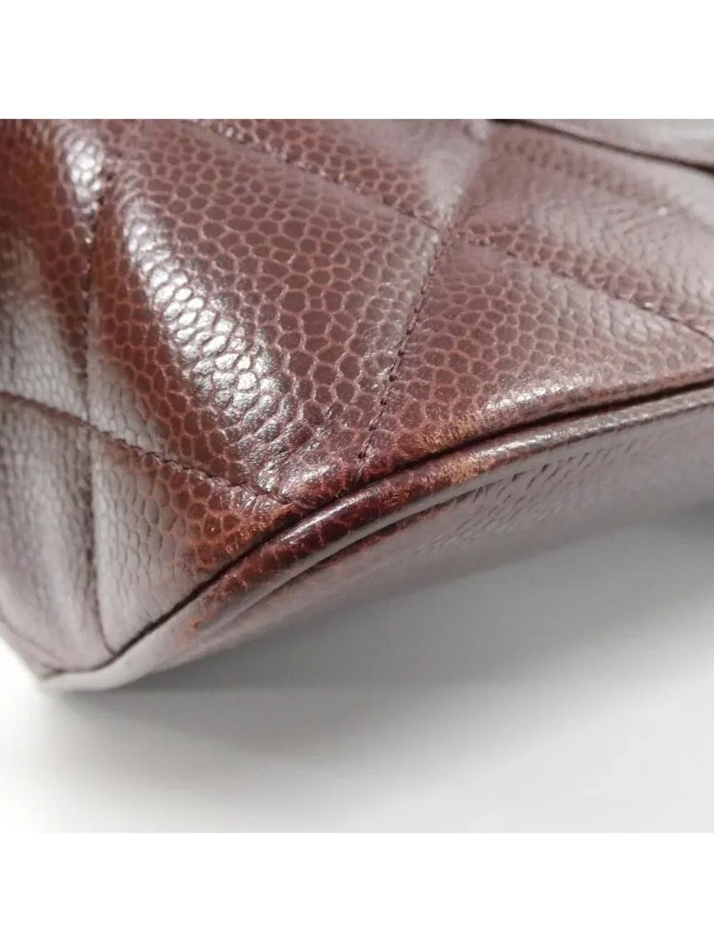 Chanel Vintage Bag Handbag Burgundy